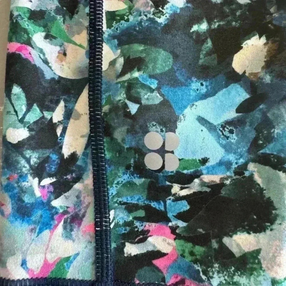 Sweaty Betty Floral Super Sculpt High Waisted Full Length Leggings XS 2-4 0031 - Picture 7 of 8
